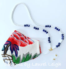 Load image into Gallery viewer, Chinoiserie Chic Pearl Eyeglass / Sunglass / Mask Holder / Lanyard Chain / Necklace -2 Styles - Ginger jar