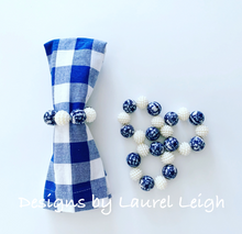 Load image into Gallery viewer, Chinoiserie Beaded Napkin Rings - Set of 4 - Ginger jar
