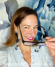 Load image into Gallery viewer, Chinoiserie Chic Pearl Eyeglass / Sunglass / Mask Holder / Lanyard Chain / Necklace -2 Styles - Ginger jar