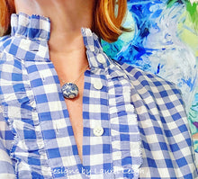 Load image into Gallery viewer, Gold Filled Chinoiserie Bead Necklace - Chinoiserie jewelry