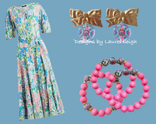 Load image into Gallery viewer, Bubblegum Pink Chinoiserie Peony Bracelet - Style 1 - Ginger jar