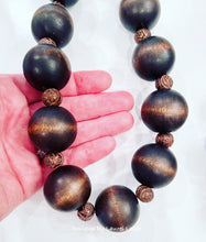Load image into Gallery viewer, Chunky Brown Necklace - Chinoiserie jewelry