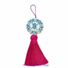 Load image into Gallery viewer, Chinoiserie Decorative Tassel Fuchsia Pink