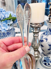 Load image into Gallery viewer, Antique c1900s Rockford Fairoaks Silver Serving Spoons (2)