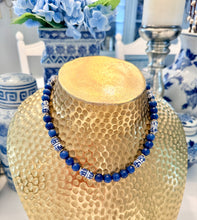 Load image into Gallery viewer, Blue Chinoiserie Gemstone Candy Necklace - Chinoiserie jewelry