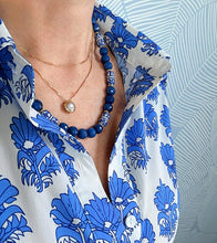 Load image into Gallery viewer, Blue Chinoiserie Gemstone Candy Necklace - Chinoiserie jewelry