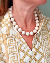 Load image into Gallery viewer, Chunky White Turquoise Chinoiserie Necklace - Chinoiserie jewelry
