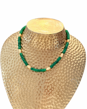 Load image into Gallery viewer, Green Jade Gemstone Candy Necklace - Chinoiserie jewelry