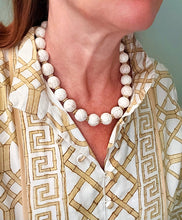 Load image into Gallery viewer, Chunky White Turquoise Chinoiserie Necklace - Chinoiserie jewelry