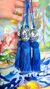 Chinoiserie Decorative Tassel Royal Blue