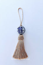 Load image into Gallery viewer, Silver or Gold Decorative Chinoiserie Tassel - Chinoiserie jewelry