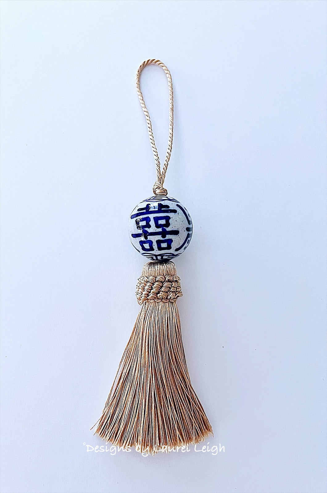 Silver or Gold Decorative Chinoiserie Tassel - Chinoiserie jewelry