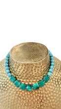 Load image into Gallery viewer, Green &amp; Turquoise Gemstone Necklace