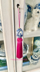 Chinoiserie Decorative Tassel Fuchsia Pink