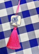 Load image into Gallery viewer, Chinoiserie Peony Decorative Tassel Ornament - Chinoiserie jewelry