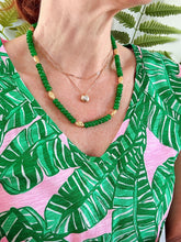 Load image into Gallery viewer, Green Jade Gemstone Candy Necklace - Chinoiserie jewelry