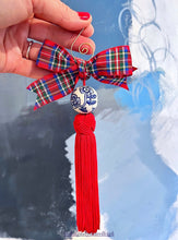 Load image into Gallery viewer, Chinoiserie Tartan Tassel Christmas Ornament - Chinoiserie jewelry