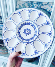 Load image into Gallery viewer, Vintage Blue &amp; White Egg Plate - Chinoiserie jewelry