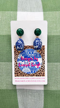 Load image into Gallery viewer, Chinoiserie &amp; Green Malachite Earrings - Chinoiserie jewelry