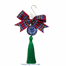 Load image into Gallery viewer, Chinoiserie Tartan Tassel Christmas Ornament - Chinoiserie jewelry