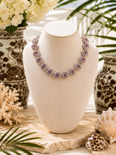 Load image into Gallery viewer, Brown Chinoiserie Coin Bead Necklace