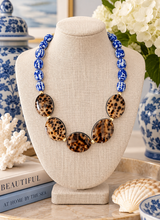 Load image into Gallery viewer, Chinoiserie Cowrie Shell Necklace
