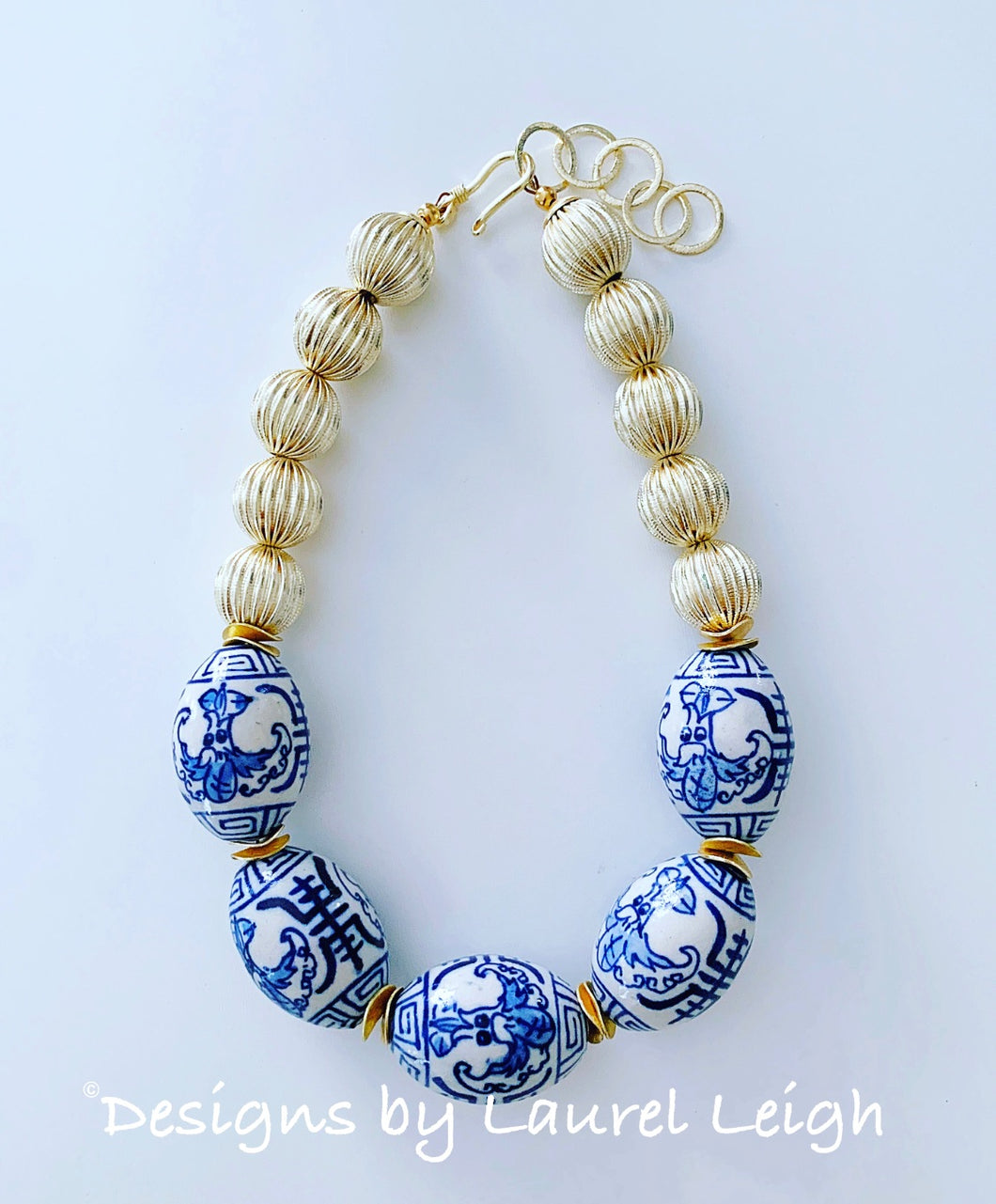 Chinoiserie Statement Necklace - Chinoiserie 