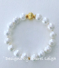Load image into Gallery viewer, Mother of Pearl Statement Bracelet - Designs by Laurel Leigh