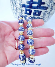 Load image into Gallery viewer, Gold Chinoiserie Double Happiness Bracelets - Chinoiserie jewelry