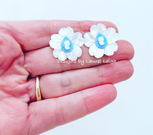 Load image into Gallery viewer, Wedgwood Blue Cameo &amp; Pearl Studs - Chinoiserie jewelry