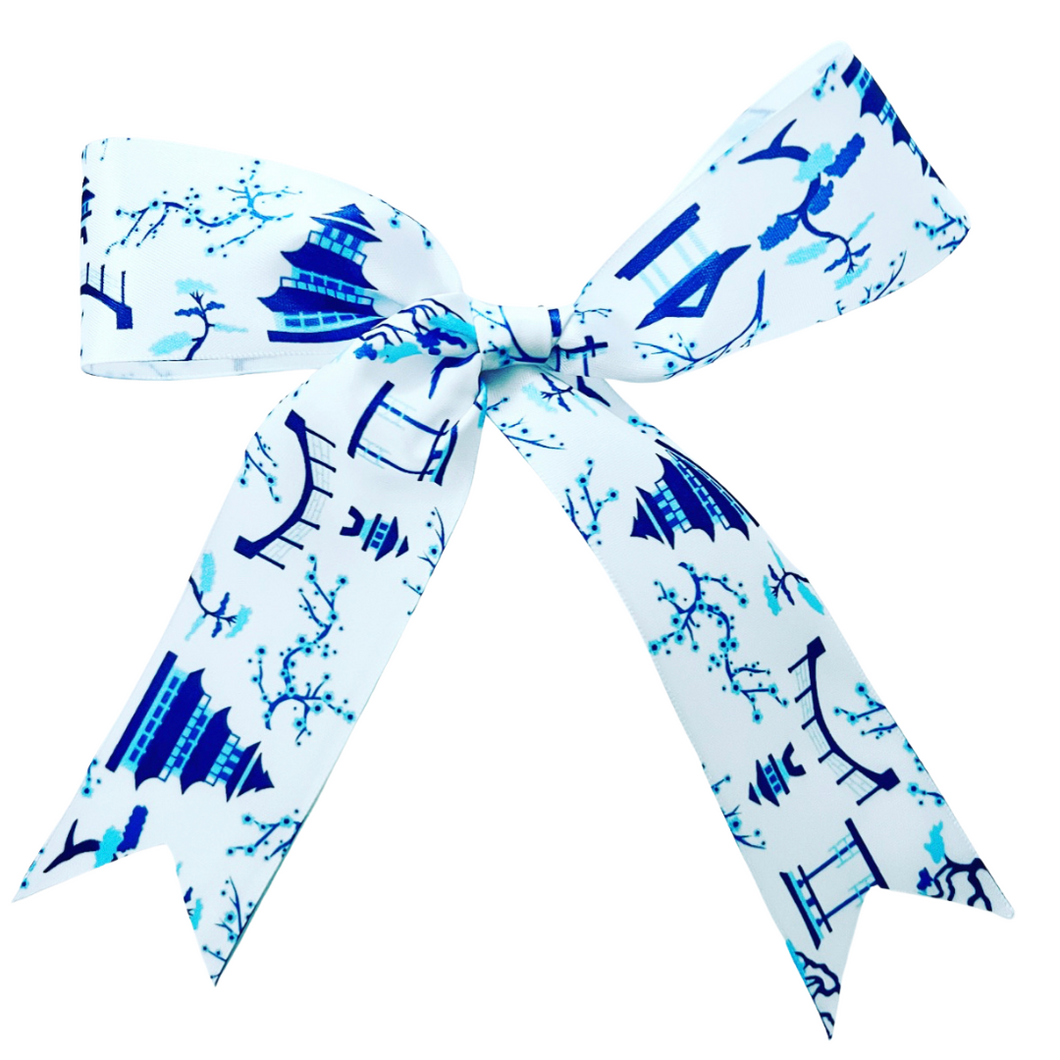 Pagoda Ribbon Bow Upgrade for Ornament Purchases - Chinoiserie jewelry