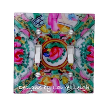 Load image into Gallery viewer, Rose Medallion Decorative Switchplate Cover - Single or Double Gang - Ginger jar