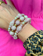 Load image into Gallery viewer, Chinoiserie Pink Ginger Jar Pearl Bracelet - Chinoiserie jewelry