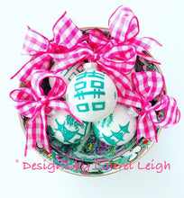 Load image into Gallery viewer, Pink &amp; Green Chinoiserie Hand Painted Christmas Ornament - Pink or Green Paint - Regular Size - Ginger jar