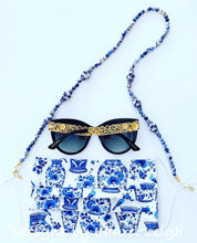Load image into Gallery viewer, Chinoiserie Ginger Jar Gemstone Eyeglass / Sunglass / Mask Holder / Lanyard Chain / Necklace - Ginger jar