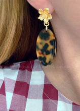 Load image into Gallery viewer, Tortoise Shell &amp; Dogwood Blossom Statement Earrings - 3 Styles - Designs by Laurel Leigh