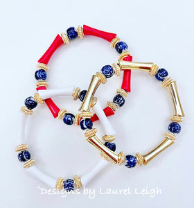 Acrylic Bamboo Chinoiserie Bracelet - 2 Styles - Chinoiserie jewelry