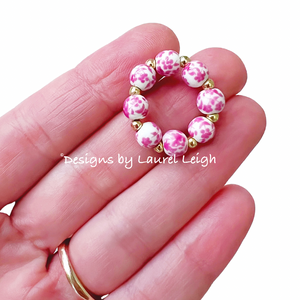 Chinoiserie Beaded Ring - Chinoiserie jewelry