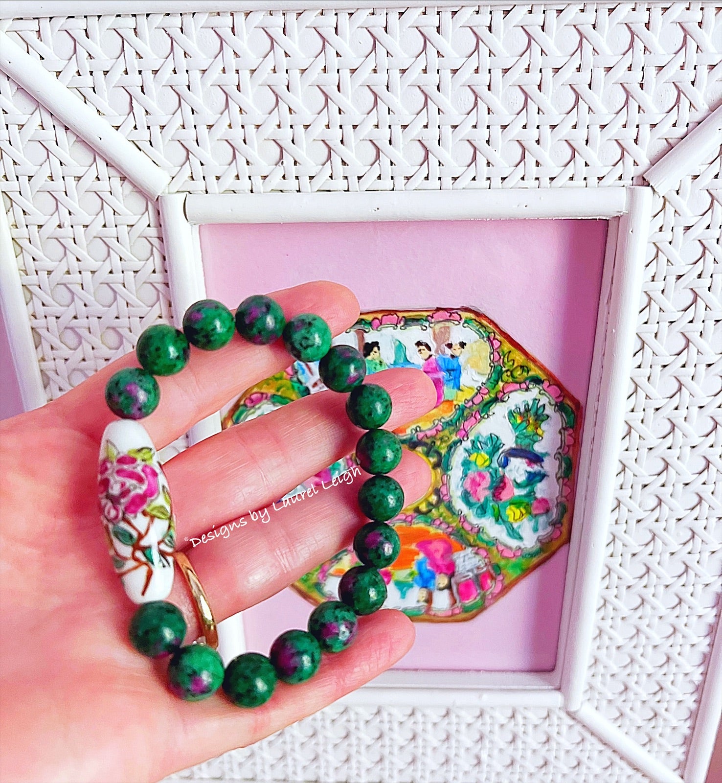Pink Agate Bracelet • The Green Crystal