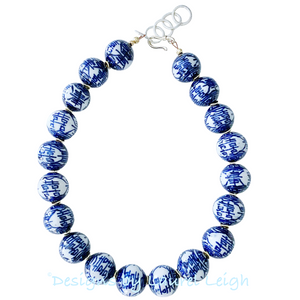Chinoiserie Double Happiness Necklace - Chinoiserie jewelry