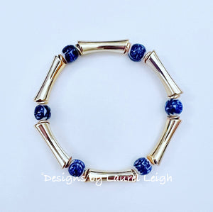 Acrylic Bamboo Chinoiserie Bracelet - 2 Styles - Chinoiserie jewelry