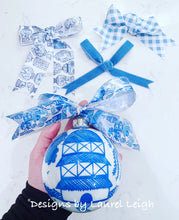 Load image into Gallery viewer, Blue Willow RIBBON BOW UPGRADE for Ornament Purchase - Chinoiserie jewelry
