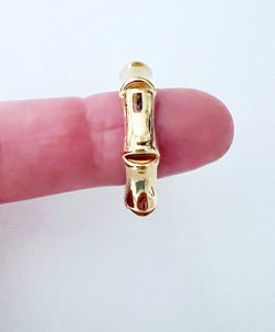 Gold Bamboo Ring - Chinoiserie jewelry