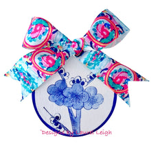 Load image into Gallery viewer, Chinoiserie Ornament - Blue &amp; White Cherry Blossom - Chinoiserie jewelry