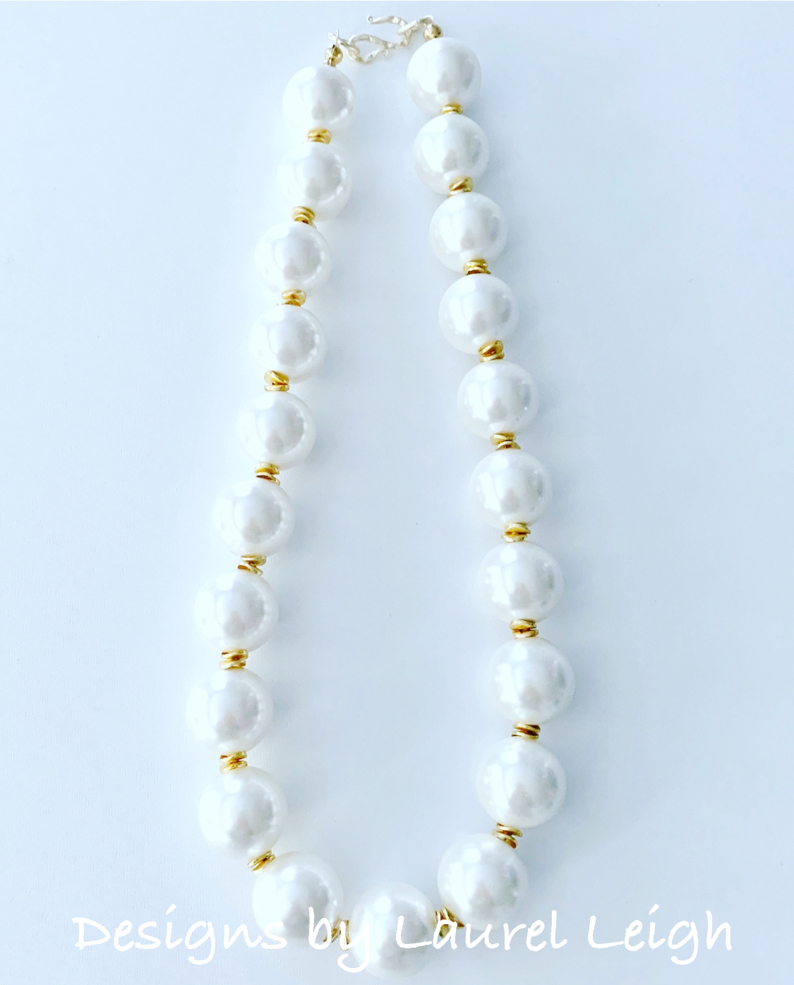 Retro Exaggerated Large Faux Pearl Necklace Clavicle Chain - Temu