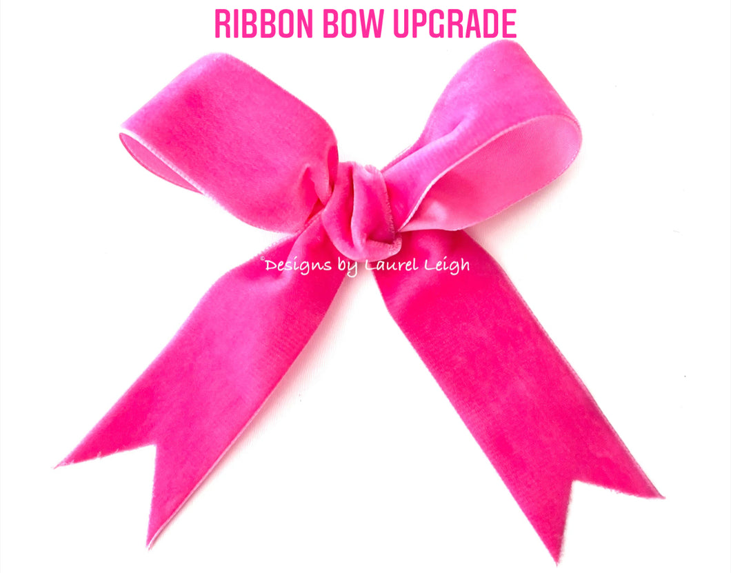 Velvet Ribbon Bow Upgrade for Ornament Purchases - Chinoiserie jewelry