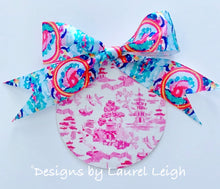 Load image into Gallery viewer, Rose Medallion RIBBON BOW UPGRADE for Ornament - Ginger jar