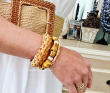Load image into Gallery viewer, Bamboo &amp; Gold Filled Bead Bracelet - Chinoiserie jewelry