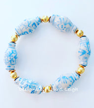 Load image into Gallery viewer, Chinoiserie Ginger Jar Bracelet - Wedgwood Blue - Chinoiserie jewelry