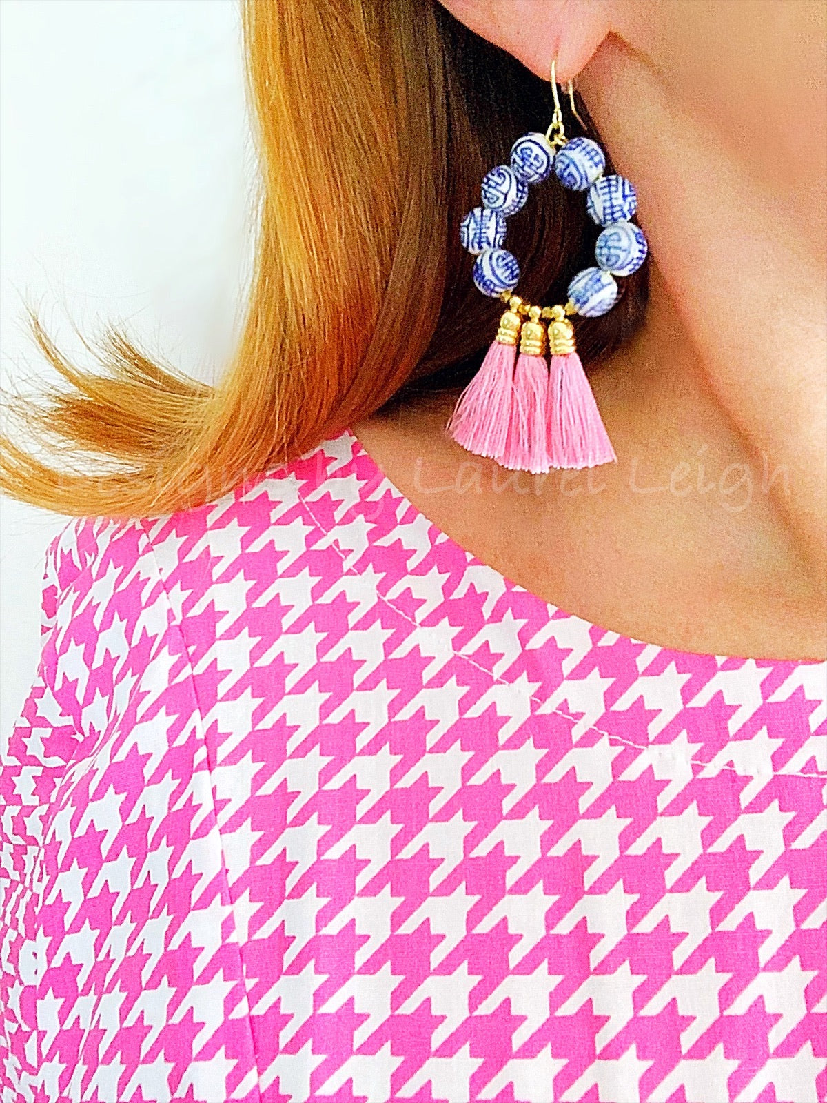 Buy Crunchy Fashion Maroon Thread Tassel Earrings for Women Online